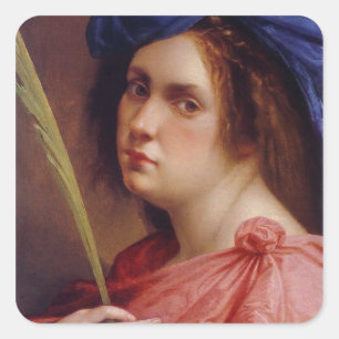Artemisia Gentileschi Art Square Sticker