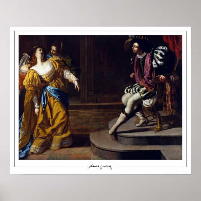 Artemisia Gentileschi Zedign Affiche d'art #20 (Devant)