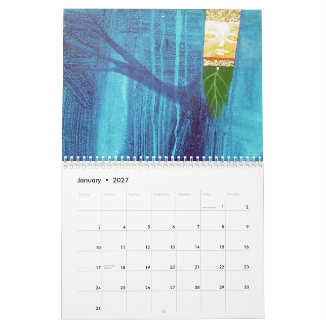 arteology 2009 calendar (Jan 2027)