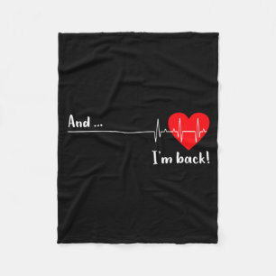 Artery Open, Heart Diseases Surgery Heartbeat  Fleece Blanket