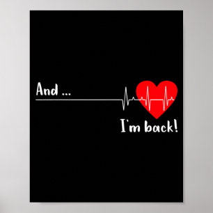 Artery Open, Heart Diseases Surgery Heartbeat Poster