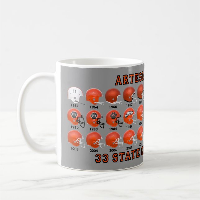 Artesia Bulldogs State Champs Helmet Mug (Left)