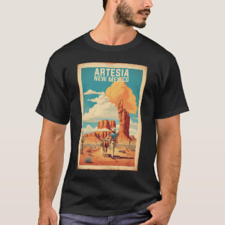 Artesia New Mexico Usa Vintage Travel Tourism   T-Shirt