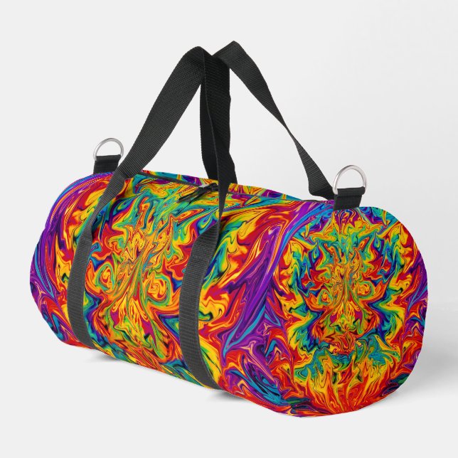 ARTFLOWS COLORS DUFFLE BAG (Left Corner)