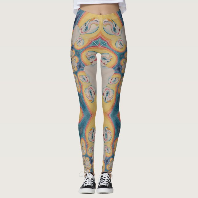 Artful Alien Yoga pants (Front)