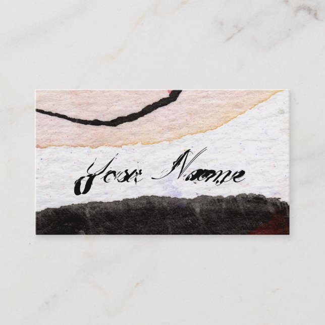 Artful Customizable Business Card by Ginette (Front)