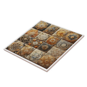 Artful Display of Decorative Tiles