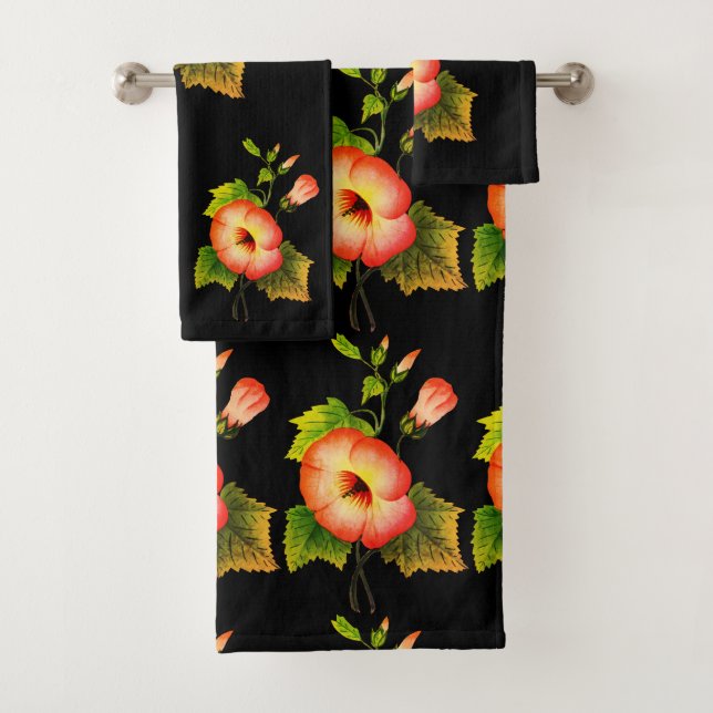 Artful Flowers Bath Towel Set (Insitu)