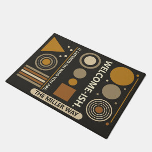 Artful, modern, humourous, individual geometry nam doormat