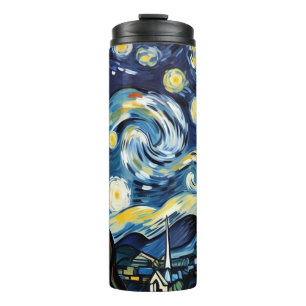 Artful painting thermal tumbler