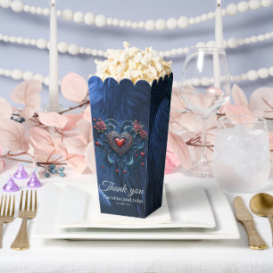 Artfully designed gothic heart favor box