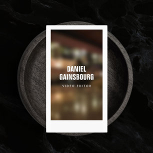 Artfully Framed Photographer, Videographer Business Card