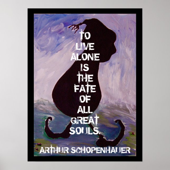 Arthhur Schopenhauer - Citation - Poster (Devant)