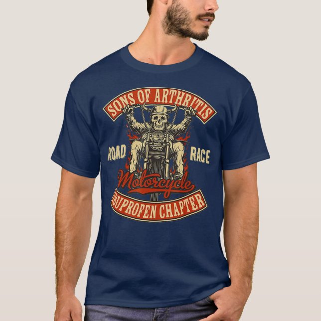 Arthrite Biker gang de motocyclettes T-Shirt (Devant)