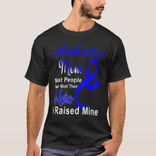 Arthritis Awareness Blue Ribbon Mother Support T-Shirt