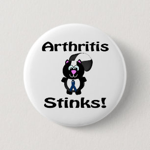Arthritis Stinks Skunk Awareness Design 2 Inch Round Button