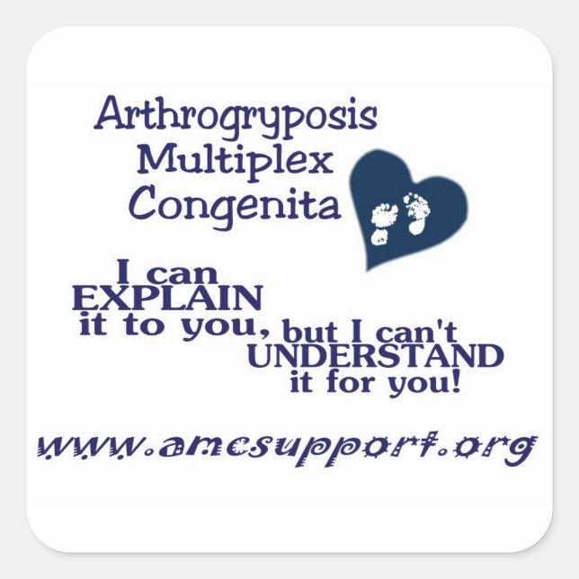Arthrogryposis Awareness Day Sticker (Front)