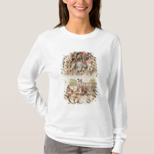 Arthur and his knights setting out on the T-Shirt