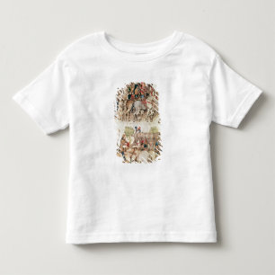 Arthur and his knights setting out on the toddler t-shirt