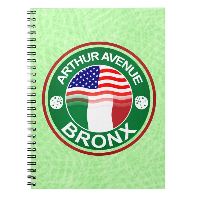 Arthur Ave Bronx Italian American Notepad Notebook (Front)
