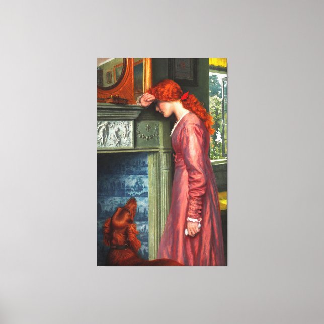 ARTHUR HUGHES A PASSING CLOUD 1900 Pre-Raphalites Canvas Print (Front)