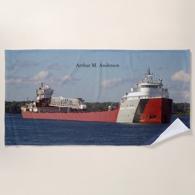 Arthur M. Anderson beach towel (Front)