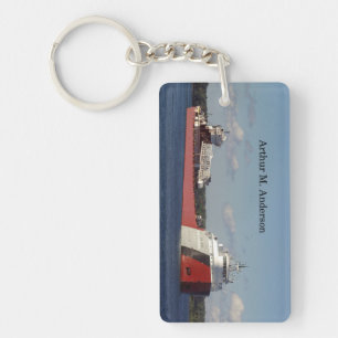 Arthur M. Anderson rectangle acrylic key chain