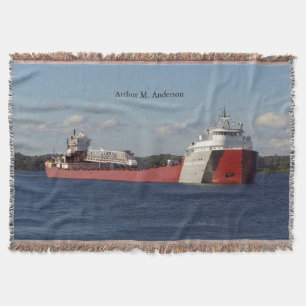 Arthur M. Anderson throw blanket