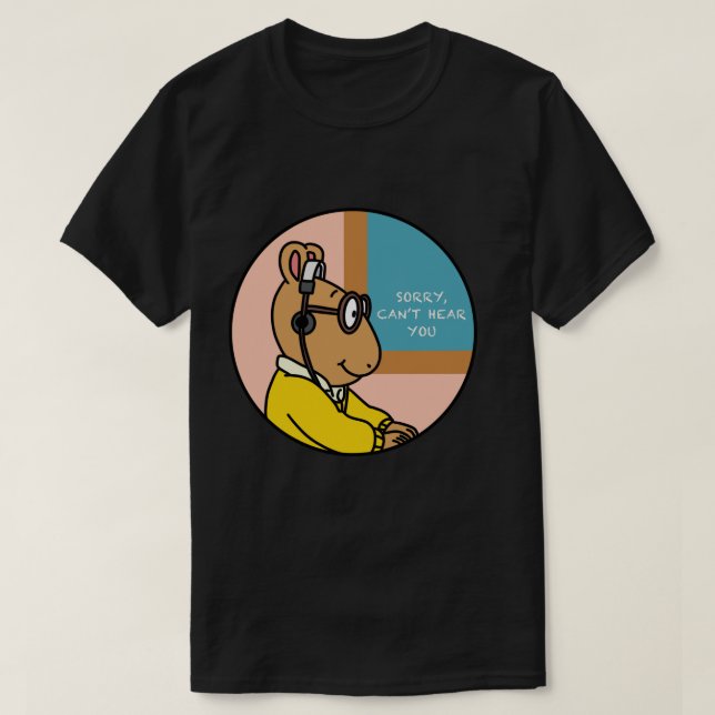 Arthur Meme  Arthur Headphones Meme  T-Shirt (Design Front)