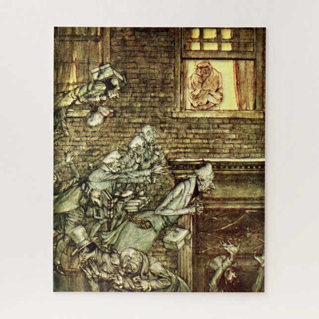 Arthur Rackham - A Christmas Carol - Ghosts Jigsaw Puzzle (Vertical)