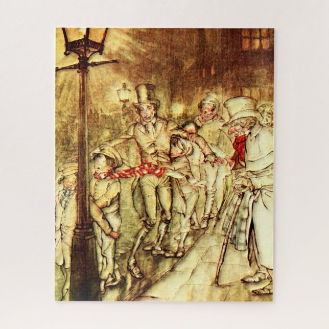 Arthur Rackham - A Christmas Carol - Street Jigsaw Puzzle (Vertical)