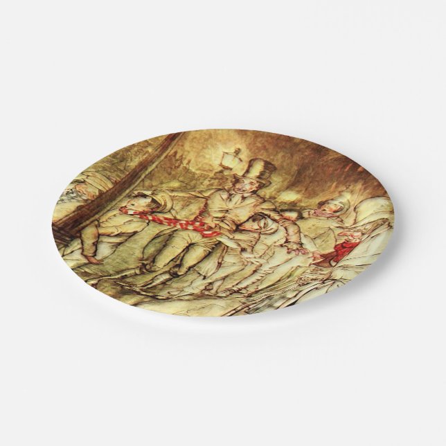 Arthur Rackham - A Christmas Carol - Street Paper Plate (Angled)