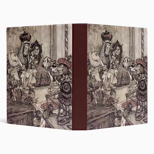 Arthur Rackham Alice In Wonderland Binder (Background)