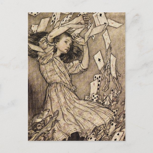 Arthur Rackham Alice In Wonderland Postcard (Front)