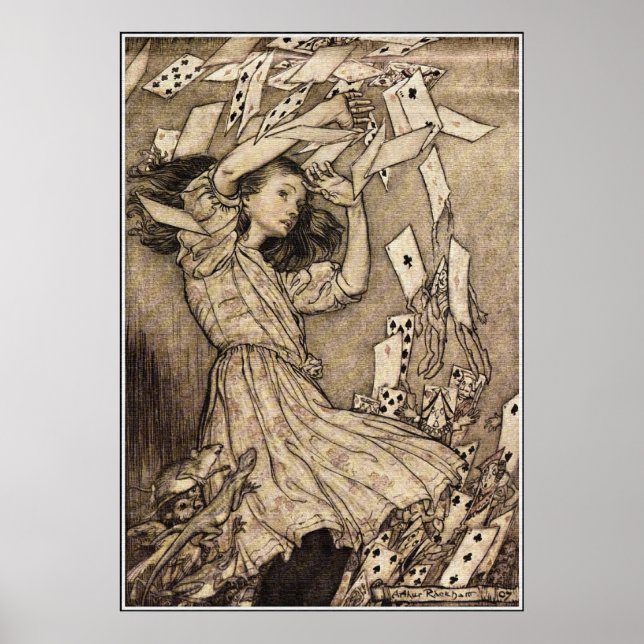 Arthur Rackham Alice In Wonderland Poster (Front)