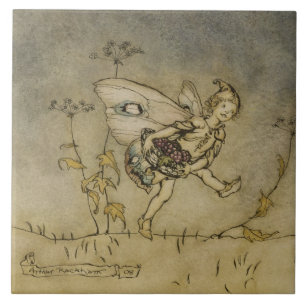 Arthur Rackham Fairy, illustration from 'A Midsu Tile