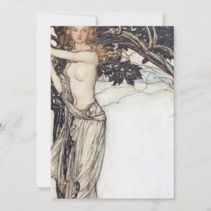Arthur Rackham Freya The Fair One Invitation
