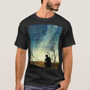 Arthur Rackham Illustration Comus Starry Night  T-Shirt