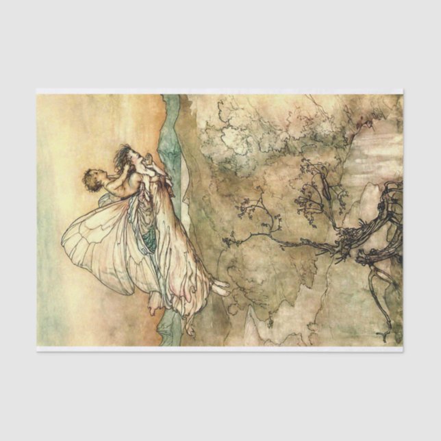 Arthur Rackham Illustration Midsummer Nights Dream Tissue Paper (Front)