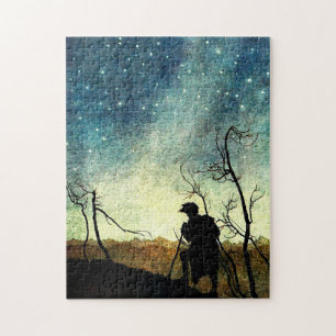 Arthur Rackham Illustration NIght Silhouette Jigsaw Puzzle
