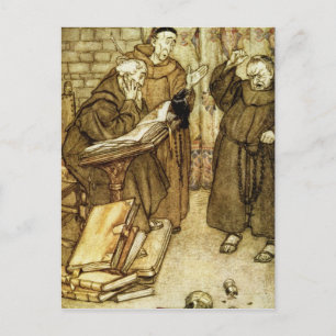 Arthur Rackham  Illustration of 'The Jackdaw of Rh Postcard