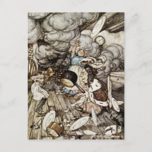 Arthur Rackham   In the Duchess's Kitchen, illustr Postcard