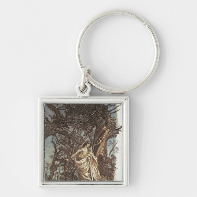 Arthur Rackham | Never so weary, never so woeful Keychain (Front)