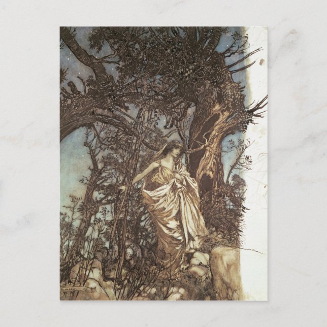 Arthur Rackham | Never so weary, never so woeful Postcard (Front)