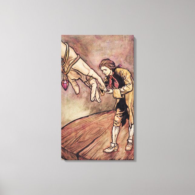 Arthur Rackham | Original watercolour illustration Canvas Print (Front)