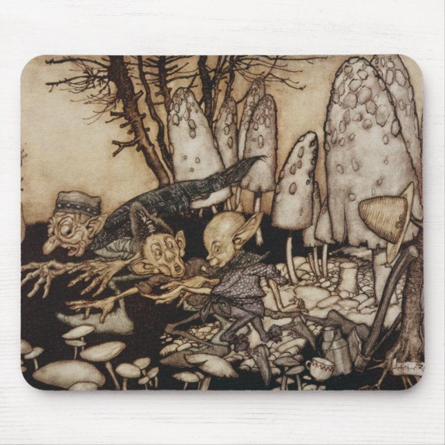Arthur Rackham | Peter Pan in Kensington Gardens Mouse Pad (Front)