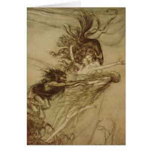 Arthur Rackham   The Rhinemaidens teasing Alberich
