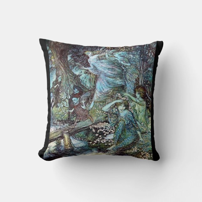 Arthur rackham throw pillow (Front)