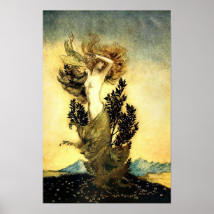 Arthur Rackham - vintage fairytale art Poster