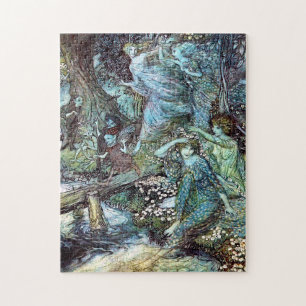Arthur Rackham, “ Wood Nymphs ” マウスパ Jigsaw Puzzle